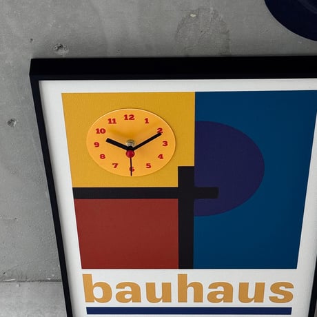 clock-03120　Bauhaus Geometry Art Panel Wall Clock