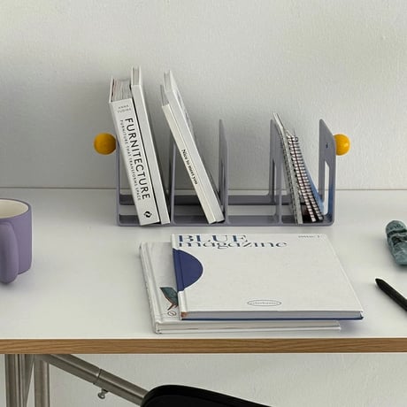 magazinerack-03031　Ball Handle Acrylic Book Stand