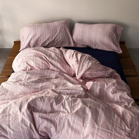 beddingsets-03084　Pink Multi Gingham Check Bedding Sets