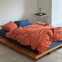beddingsets-03106　Orange×Navy Bedding Sets