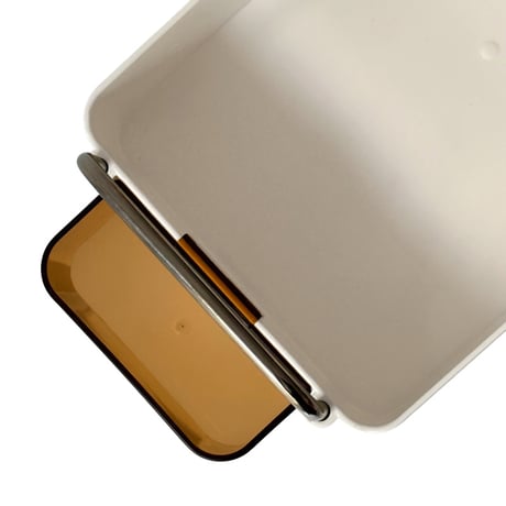 rack-03110　Hueblock-kit Series White×Brown 2 Tier Desktop Rack
