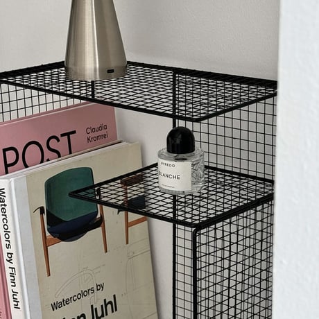 rack-03054　Iron Mesh G-Type Display Rack Black