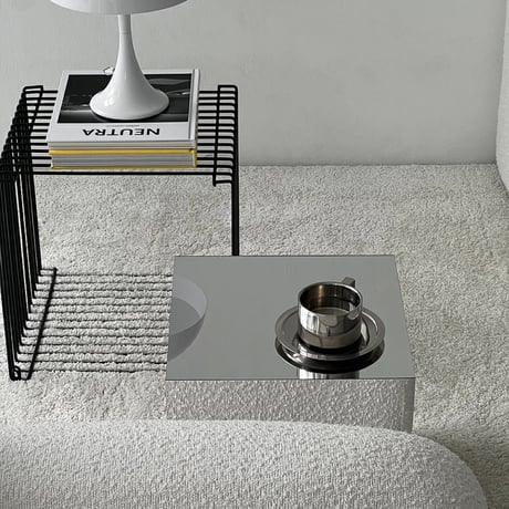 table-03170　Acrylic Mirror Side Table