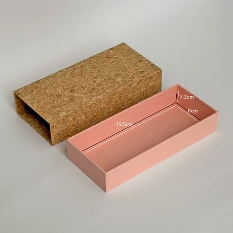 stationery-03051　Cork Cover Slide Type Accessory Storage Box