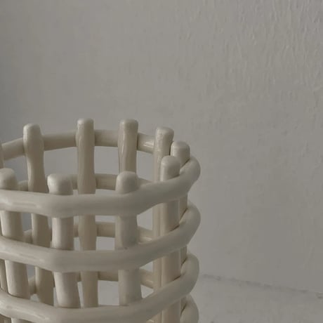 oralcare-03004　Ceramic Basket Stand