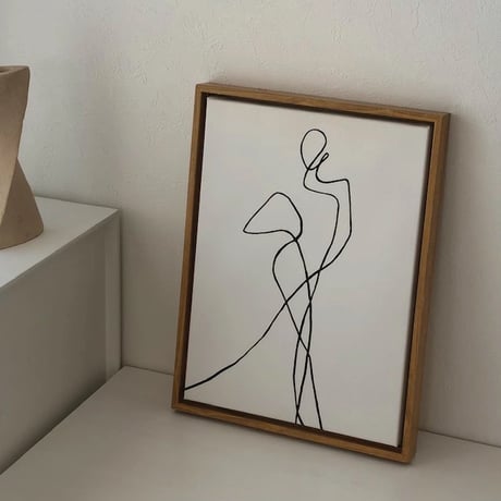 poster-03017　Drawing Art Poster Framed 40×30