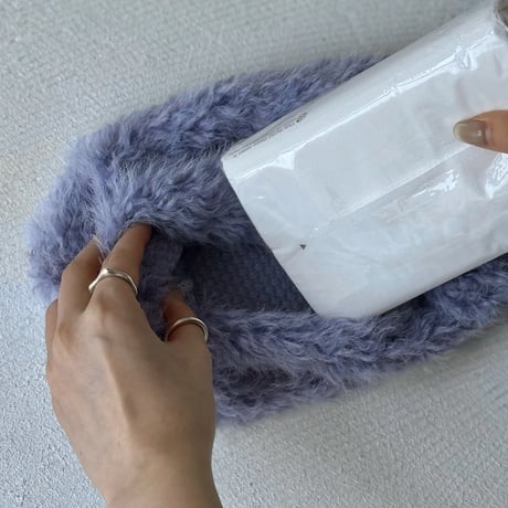 tissuebox-03086　Eco Fur Tissue Case