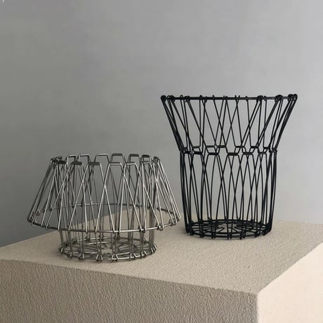 basket-03057　Stainless Steel Folding Deformation Basket