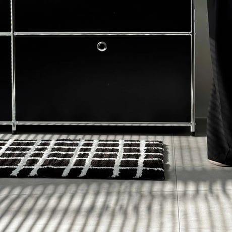 mat-03089　Grid Design Rug 50×80