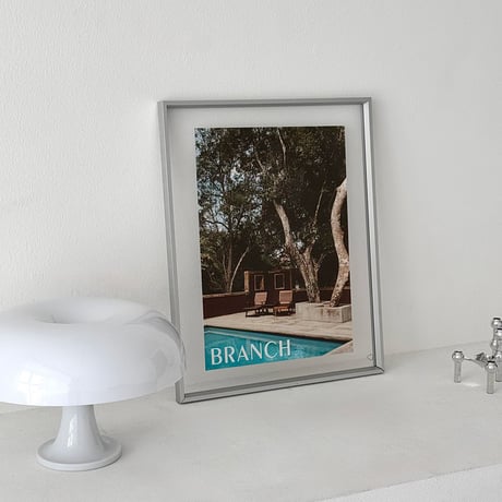 poster-03189　BRANCH on  Silver Frame Art Poster 50×40cm