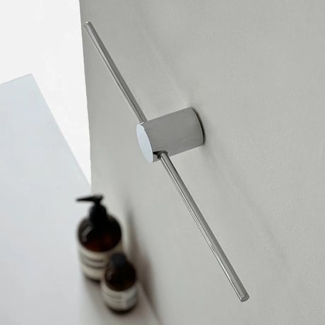 wall-03073　Silver Slide Line Towel Hanger 40cm