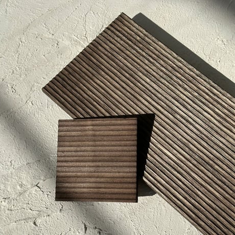 plate-03087　Ditch Wood Plate Tray Set