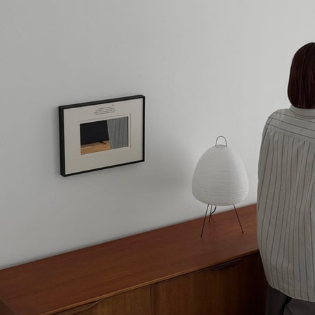 poster-03169　Black Frame Art Mirror 30×40cm