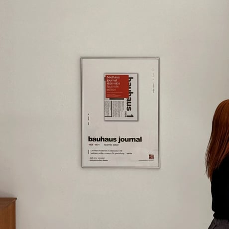 poster-03133　bauhaus Journal Poster Silver Frame 70×50