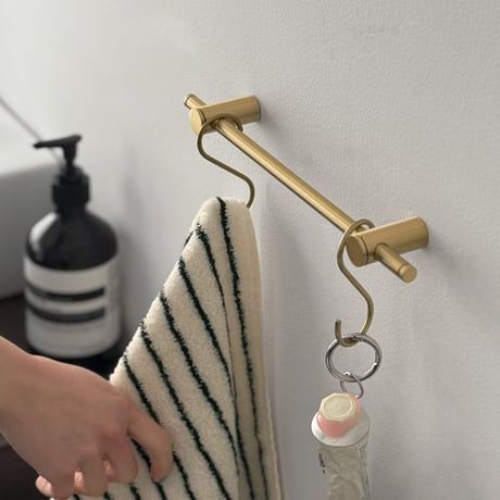 wall-03059　Brass Hanger Bar 26.5cm