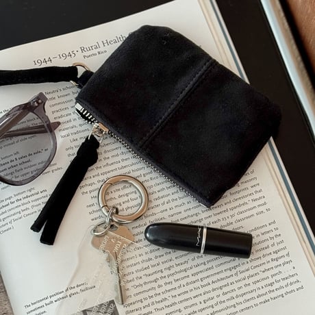 pouch-03002　Suede Mini Neck Pouch