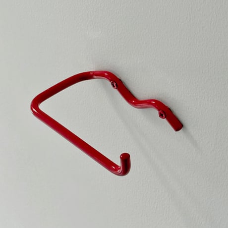 wall-03108　Wave Towelhangar Toiletpaper Holder Red