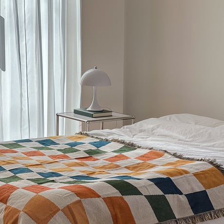 bedthrow-03010　Wevy Color Checker Blanket