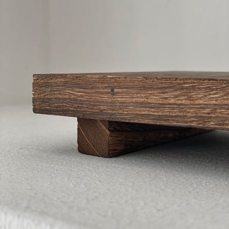 tray-03132　Legged Square Wooden Tray
