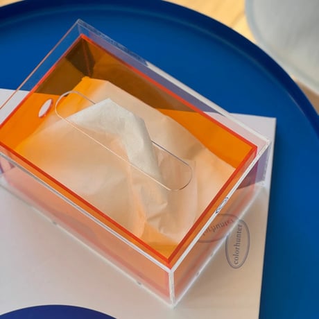 tissuebox-03056　Acrylic Color Tissue Case