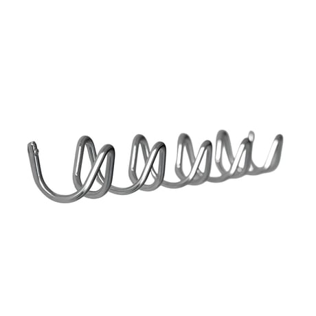 wall-03117　Loop Silver 5 consecutive Hook Iron