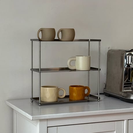 rack-03116　Stainless Steel Hairline Finish 3 Tier Ball Stand Display Rack