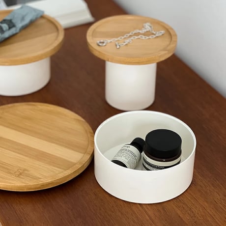 tray-03095　Bamboo Footed Tray