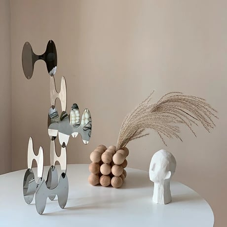 objet-03021　Mirror Art Objects 4-pieces
