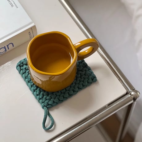 potstand-03012　Square Cotton Rope Knitted Pad Trivet Coaster