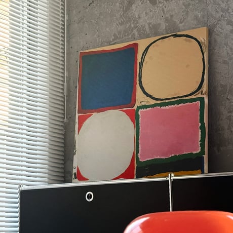 poster-03157　Geometric Color Blocks Square Wall Art 70×70cm