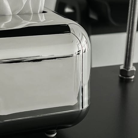 tissuebox-03031　Silver Tissue Case