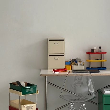 box-03064　Steel Trash Box 2 Tiers