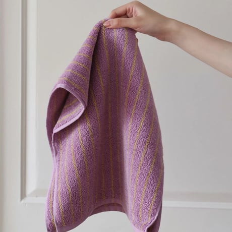 towel-03026　PK Color Pencil Stripe Bath/Face Towel