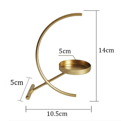 candle-03065　Semicircle Candle Holder