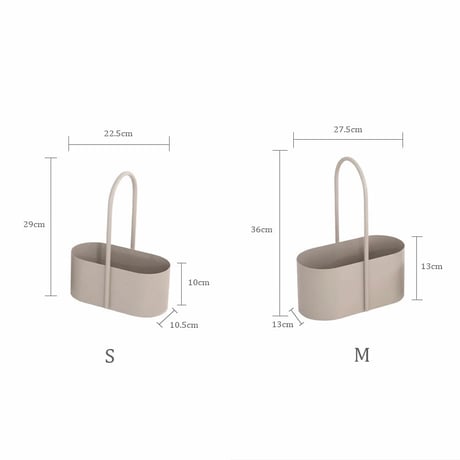 box-03047　Iron Oval Storage Box With Handle