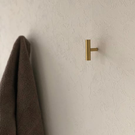 wallhook-03005　T-shaped Brass Wall Hook F1×5×3.5