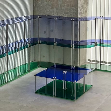 rack-03092　Color Acrylic Square Type Module Shelf