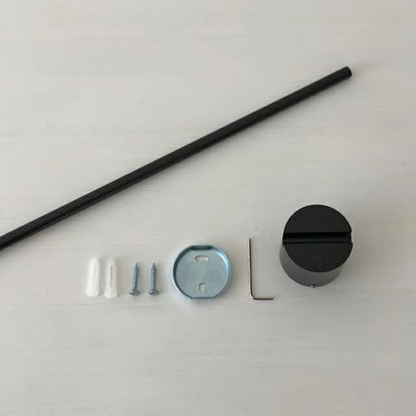 wall-03060　BLACK Towel Hanger Wall Hanger Bar