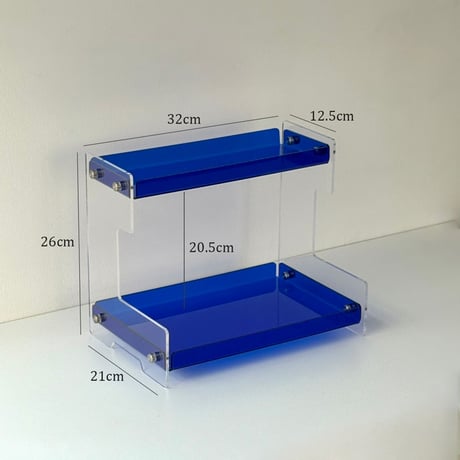 rack-03109　Color Acrylic Two-Stage Display Rack