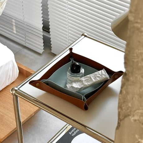 tray-03145  Foldable Vegan Leather Tray