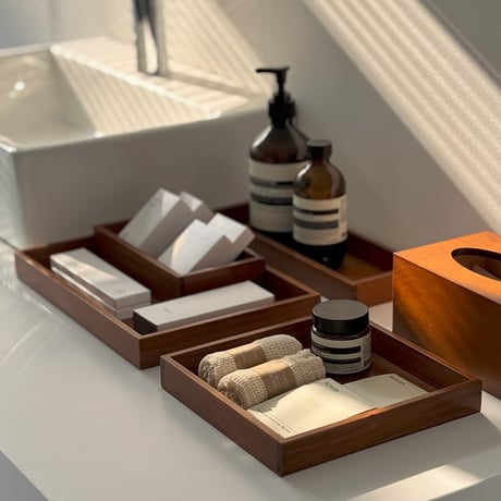 h-03009　Natural Wood Amenity Tray