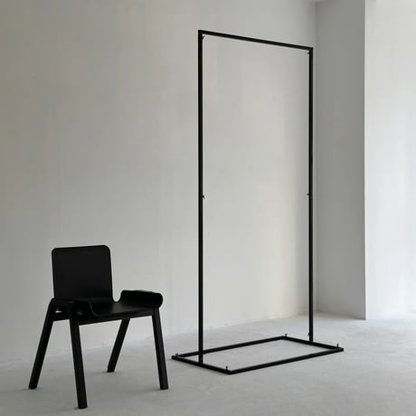 rack-03035　Black White Iron Hanger Rack H200×W100 Assembly Type