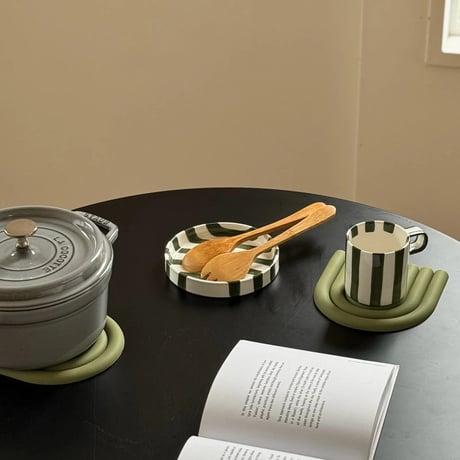 potstand-03037　Rainbow Silicone Trivets/Set of 2