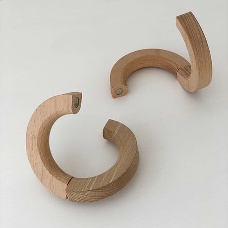 objet-03037　Beech Wood Ring Object