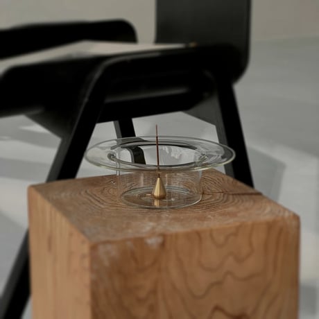 incenseholder-03030　Glass Clear Incense Holder