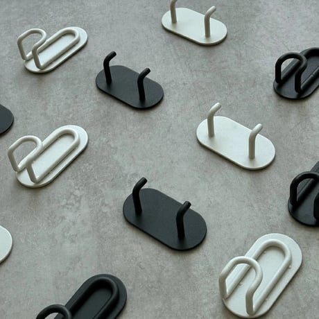 wallhook-03008　Iron J Hooks Wall Hooks/Set of 2