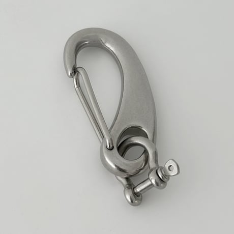 keyring-03002　Stainless Steal Carabiner×Bow Shackle Keyhook