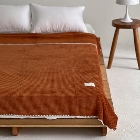 blanket-03048　Color Waffle Reversible Blanket 200×150