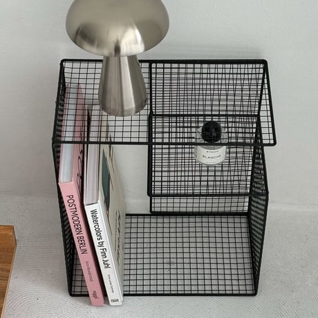 rack-03054　Iron Mesh G-Type Display Rack Black