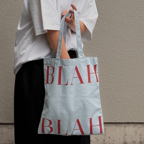 bag-03122　Light Blue × Red Tote Bag